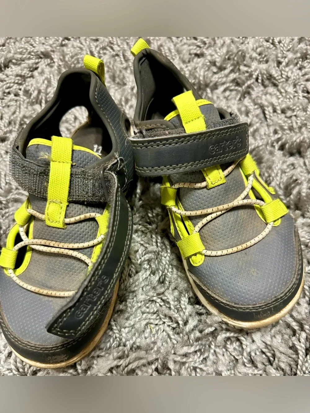 OshKosh B'gosh Navy Blue Dinosaur Kids Water Shoes